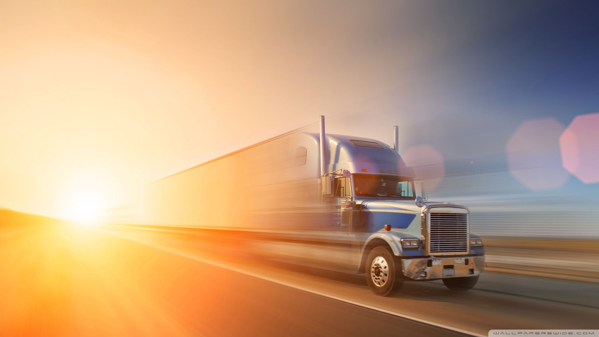 Truck dispatch services banner background